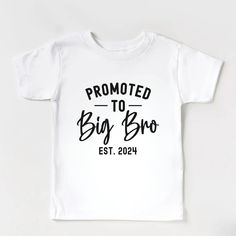 Custom Date Promoted to Big Brother Shirt,Personalized Big Brother Tee, Brother Announcement,Toddler Tee,New Big Brother, Birth Announcement This is a special gift for Brother from family, from yourself, from friends , from cousin, from auntie, from uncle, from mom, dad, sister. Enjoy this comfy big brother shirt, pregnancy reveal, big brother T-shirt, big brother gift, Big Brother,Promoted To Big Bro, Promoted To Big, announcement shirt, big brother tee, brother shirt, sibling shirt, promoted big brother,Baby Announcement, brother announcement, big brother to be  Celebrate this back to school and teachers day season with this boho rainbow  comfy colors shirts, tanks and V-neck. HI! Welcome to my store, It's really nice to see you here. Good news! 🎉 You're one step closer to touch somebod Big Brother Promotion, Promoted To Big Brother Shirt, Pregnancy Announcement Big Brother, Brother Announcement, Big Brother Announcement, Big Brother Gift, New Big Brother, Promoted To Big Brother, Big Brother Tshirt