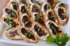 several pieces of bread with jam on them