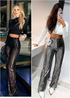 Sparkling Pants Outfit, Outfit Fiesta, Trendy Date Night Outfit, Outfit Elegantes, Sparkle Outfit, Cute Christmas Outfits, Summer Holiday Outfits