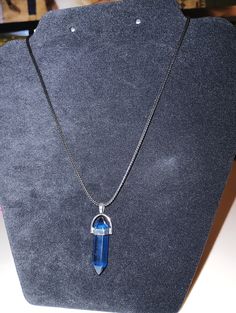 Blue healing crystal necklace. Used for its calming and soothing purposes. Crystal Neckless, Blue Crystal Necklace, Crystal Necklaces, Healing Crystal, Blue Crystals, Crystal Necklace, Crystal Healing, Necklace Etsy, Jewelry Necklaces