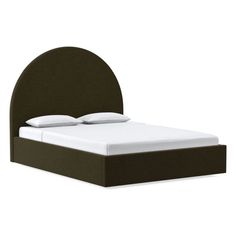 the headboard and foot board are made up to look like an oval bed frame