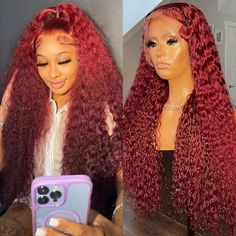 PRICES MAY VARY. Alibeauty 99J Burgundy Deep Wave Lace Frontal Wigs Human Hair Wigs Pre Plucked with Baby Hair Brazilian Wigs Human Hair Lace Front, Soft Lace Wig, Minimum Shedding.. 13x4 Burgundy Lace Front Wig Human Hair: HD Transparent Lace Color, Lace Perfectly Matches Skin Tone, Perfect Melted Lace. Soft and Light, Enough lace width. Wig Cap: Medium Cap Size, 22.5 inch, You Can Adjust the Straps, Make the Cap Size(22-22.5inch), Four Combs, Two Adjustables, Durable, Breathable, Comfortable. Vino Color, Curly Lace Frontal, Curly Lace Wig, Long Human Hair Wigs, Virgin Hair Wigs, Blonde Lace Front Wigs, Short Hair Wigs, Red Wigs, Curly Human Hair Wig