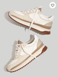 Madewell Sneaker, Colored Sneakers, Beige Sneakers, Womens Training Shoes, Madewell Shoes, Retro Sneakers, Trainer Sneakers, Winter Trends, Best Sneakers