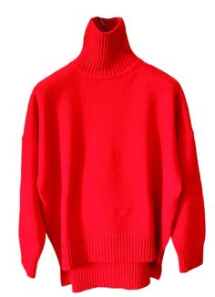 Como Turtleneck Sweater Red Wool & Cashmere - Selleria Veneta Wool Polo Sweater With Funnel Neck For Fall, Wool Funnel Neck Polo Sweater For Fall, Classic Winter Sweater With High Neck, Merino Wool Long Sleeve Turtleneck For Fall, Long Sleeve Merino Wool Turtleneck For Fall, Wool High Neck Turtleneck For Winter, Classic High Neck Sweater For Winter, Classic High Neck Winter Sweater, Classic High-neck Winter Sweater