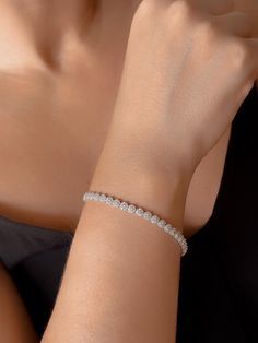 Embrace the thrill with this dainty 14k solid gold baguette stone bracelet! Perfect for any occasion, this tennis bracelet exudes confidence and elegance. A timeless anniversary gift, it features beautiful white gold and sparkling diamond accents. Don't wait until Christmas to treat yourself or a loved one to this stunning piece! Product Details  ✪ Handmade / Handcrafted Fine Jewelry  ✪ Gold Weight: Approx. 7.70 g   ✪ Metal:  14K Solid Gold   ✪Width of each Bangles:   ✪ Length of the each Bangle Dainty Diamond Bracelet, Dainty Diamond Bracelets, Bracelet White Gold, Bracelet Christmas, Gold Wedding Jewelry, Gold Armband, Jewelry Dainty, White Gold Bracelet, Sparkling Diamond