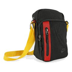 Nike BA5286-011 Nike Crossbody Bag, Black Cross Body Bag, Black N Yellow, Crossbody Bag, Nike, Yellow, Black