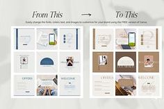 #Instagram, Grid Instagram, Post Instagram, New Business, New Directions, Post Design, Canva Templates, Instagram Template, Instagram Post