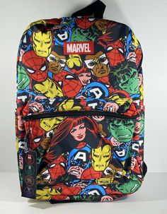 MARVEL KIDS SCHOOL LAPTOP BACKPACK SUPER HEROES 17" BAG MULTI POCKETS. New with tags. Please see pictures Custom label. RB 1 Marvel Backpack For School, Marvel Backpack, School Laptop, Marvel Kids, Kids School Backpack, Custom Label, School Backpack, Marvel Heroes, Super Heroes