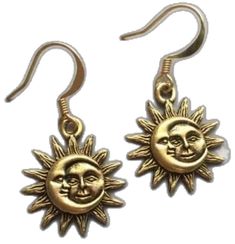 Summer Jewelry With Sun And Moon Design, Adjustable Sun And Moon Design Drop Earrings, Sun And Moon Design Moon-shaped Earrings For Festival, Sun And Moon Design Moon Shaped Earrings For Festival, Moon Shaped Sun And Moon Design Festival Earrings, Sun And Moon Design Moon-shaped Festival Earrings, Festival Sun And Moon Design Moon-shaped Earrings, Spiritual Sun And Moon Design Earrings For Festival, Adjustable Spiritual Sun And Moon Earrings