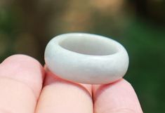 white jade ring 9, Grade A white Burmese jade Suitable for jewelry. White Jade Ring For Gift, White Jade Rings As A Gift, Elegant White Jade Ring, White Jade Gemstone Rings, White Oval Jade Jewelry, Oval White Jade Jewelry, Burmese Jade, White Jade, Jade Ring