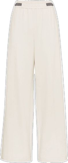 Brunello Cucinelli, Light Beige, Wide Leg Trousers, Stretch Cotton, Fashion Branding, Straight Leg, Wide Leg, Trousers, Collage