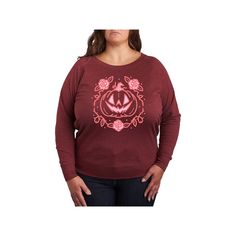 She will love showing off her style with this Plus Size Coquette Pumpkin Rose Lightweight French Terry Sweatshirt. FEATURES Long sleeves ScoopneckFABRIC & CARE Cotton/Polyester Machine wash Imported Size: 2X. Color: Heather Dark Red. Gender: female. Age Group: adult. Red Long Sleeve Top For Halloween, Red Long Sleeve Tops For Halloween, Plus Size Coquette, Coquette Pumpkin, Spooky Style, How To Show Love, Her Style, Dark Red, Womens Clothing Tops