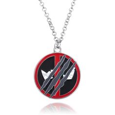 Deadpool Necklace With 10" Chain Sold As Is. See Pictures For Details. Smoke And Animal Free Environment. Added Stock Photo For Clearer Picture. Themed Black Metal Jewelry, Nickel Free Themed Black Jewelry, Mens Accessories Jewelry, See Picture, Deadpool, Black Red, Black And Red, Mens Accessories, Man Shop