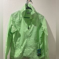 Columbia Women Small Green Waterproof Green Jacket Green Raincoat For Outdoor Activities In Spring, Green Raincoat For Spring Outdoor Activities, Green Spring Raincoat For Outdoor Activities, Green Weatherproof Windbreaker For Spring, Green Weatherproof Raincoat For Spring, Green Weatherproof Spring Windbreaker, Green Long Sleeve Raincoat For Outdoor Activities, Long Sleeve Green Raincoat For Outdoor Activities, Casual Green Spring Raincoat