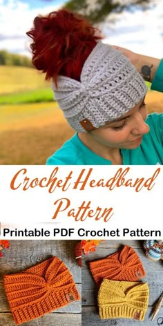 the crochet headband pattern is easy to make