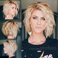 Short Blonde Bob, Easy Curls, Short Blonde Bobs, Light Curls, How To Curl Short Hair, Vlasové Trendy, Short Blonde, Blonde Bobs, Short Blonde Hair