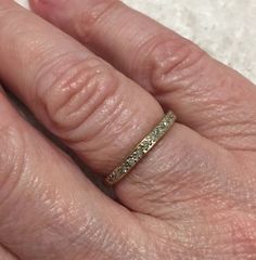 I am offering Express post for this item (Australia only). I PRESENT FOR YOUR CONSIDERATION THIS: Gorgeous ENGLISH Vintage 9ct GOLD and DIAMOND Ring- Half Eternity - Wedding BAND - Or just for Everyday Wear 10 Points of DIAMONDS Claw set in a Channel Style cross the front of the ring,  Weighs 1.53 grams and is a UK Size N or US Size 6.5. This beautiful Design Half Eternity Ring is a UK size "N" or US Size "6.5". This is a beautiful half eternity ring is encrusted with 10 points of wonderful diam Gold Stackable Princess Cut Diamond Rings, Gold Stackable Rings With Princess Cut Diamonds, Wedding Stackable Channel Set Yellow Gold Rings, Yellow Gold Princess Cut Diamond Ring With Half Eternity, Wedding Diamond Ring With Channel Set, Gold Heirloom Half Eternity Stackable Rings, Gold Heirloom Stackable Half Eternity Rings, Gold Rings With Half Eternity Princess Cut, Gold Eternity Band Channel Set