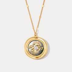 Discover the celestial elegance of our Abalone Golden Zodiac Necklace, a perfect blend of astrology and artistry. This exquisite Zodiac Sign Necklace for Women is more than just a piece of jewelry; it’s a personal talisman that rotates to reveal your zodiac sign. Ideal as a Birthday Gift For Girls, each necklace is meticulously made from 18K Gold on Brass, featuring a lustrous Abalone Shell at its heart, symbolizing the mysteries of the ocean. The gold zodiac necklace is further enhanced with sp Pisces Necklace, Pisces Constellation, Zodiac Sign Necklace, Rose Colored Glasses, Sign Necklace, Golden Necklace, Constellation Necklace, Zodiac Necklace, Zodiac Necklaces