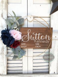 a wooden sign that says, sittin and i'm tired time tonight with flowers on it