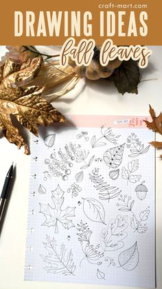 easy fall doodles to draw Doodle Fall Leaves, Something To Draw When Bored, Doodle Fall, Fall Drawing Ideas, Fall Leaves Drawing, Fall Doodles, Draw When Bored