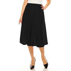 Product Description: The skirt has a high waistline, which sits above the hips and provides a secure and comfortable fit. The waistline is also designed with an elastic band, which ensures a snug fit and allows the skirt to stretch to fit a range of body shapes. The high waistline and A-line silhouette work together to create a flattering and feminine silhouette that accentuates the waist and flares out gently towards the hem. Overall, this skirt is a stylish and versatile choice that can be wor Fitted Midi Skirt, Midi Skirt Casual, Polka Dot Midi Skirt, Moa Collection, Skirts Midi High Waisted, Party Skirt, Long Maxi Skirts, Floral Midi Skirt, Feminine Silhouette