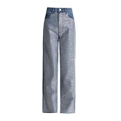 45072382722270|45072382755038|45072382787806 Luxury Distressed Straight Leg Bottoms, Denim Wide Leg Pants, Workout Shorts Women, Denim Wide Leg, Elegant Attire, Female Clothing, Loose Jeans, Jeans For Women, Wide Leg Denim