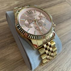 Maintained In Great Condition. Gold Michael Kors Watch, Michael Kors Jewelry, Gold Watch, Michael Kors, Women Jewelry, Pink, Gold, Women Shopping, Color