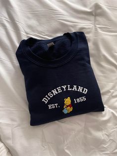 Embroidered Disney Sweatshirts, Vintage Disney Sweatshirts, Disneyland Sweater, Disney Crewneck, Embroidery Clothing, Disney Sweatshirt, Disney Sweater, Unique Sweatshirt, Embroidery Tshirt