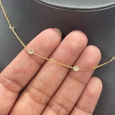 Yellow Gold Bezel Diamond Necklace (14k) (16+2″) 14kt Real Gold. Not Plated. Not Filled. Kind Necklaces Stone Diamond Cut Round Cut Setting Bezel Metal Yellow Gold Design Diamond By The Yard Stats D:0.15 Api585220 *All Items Are Certified 100% Real Gold And Stamped In Accordance To Its Karat Authenticity . You Can Have It Check With Your Local Pawnshop To Have It Tested. Necklaces Stone, Diamonds By The Yard Necklace, Diamond By The Yard, Diamonds By The Yard, Bezel Diamond, Gold Design, 14kt Gold, Gold Yellow, Diamond Cut