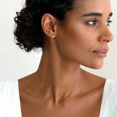 Our Amalie Necklace features an elegant emerald pendant on a 14k gold chain—a timeless addition to any jewelry collection! 


Lab grown emerald pendant measures 3mm in diameter

Necklace has an adjustable length and can be worn at 16", 17" and 18" Elegant 14k Gold Emerald Necklace With Delicate Chain, Fine Jewelry: Yellow Gold Emerald Necklace With Delicate Chain, Minimalist Emerald Necklace In Yellow Gold, Elegant Green Birthstone Necklace With Delicate Chain, Emerald Necklace With Delicate Yellow Gold Chain, Yellow Gold Emerald Necklace With Delicate Chain, Dainty Yellow Gold Emerald Necklace For Anniversary, Dainty 14k Gold Emerald Necklace, Delicate Yellow Gold Emerald Necklace