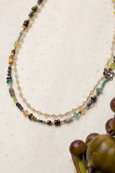 Infuse your wardrobe with the vibrant hues and endless possibilities of the Thrive Collection. This stunning piece boasts a colorful and versatile design that will elevate any outfit. Sterling Silver (lead and nickel free) Citrine, Iolite, Blue Apatite, Peridot, Labradorite, Czech Glass, Sunstone, Moonstone, Chrysocolla 17-19", adjustable with sterling silver lobster claw clasp We hand select our natural materials, thus there may be slight variations in color and/or size that will not detract fr Sunstone Moonstone, Floyd Va, Silver Gold Earrings, Silver Gold Necklace, Blue Apatite, Beaded Jewelry Patterns, Sterling Silver Flowers, Beads And Wire, Multi Strand Necklace