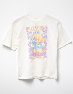 Billabong Surf Tour Oversized Tee. Large Graphic On Front. Oversized Fit. Crew Neck. Short Sleeve. 100% Cotton. Machine Wash. Imported. | Billabong Surf Tour Girls Oversized Tee Billabong Surf, Flannel Sweatshirt, Graphic Trends, Salt Life, Mens Trends, Raglan Tee, Year 2024, Back To School Outfits, Sweaters And Jeans