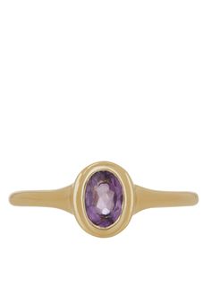 Ondine Ring - Faceted Amethyst – Mondo Mondo Oval Amethyst Ring In Yellow Gold With Polished Finish, Classic Oval Purple Birthstone Ring, Oval Yellow Gold Amethyst Ring With Polished Finish, Modern Gold Oval Amethyst Ring, Oval Amethyst Birthstone Ring In Yellow Gold, Modern Gold Amethyst Ring With Oval Shape, Oval Amethyst Ring In 14k Gold, Oval Amethyst Ring In 14k Yellow Gold, Oval Amethyst Ring In Yellow Gold