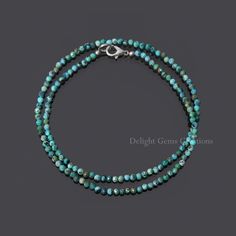 Product Details :  ITEM : TURQUOISE Item Code : DGC7228 Gemstone Name :  TURQUOISE  Chain Style : BEADED Beads Shape : FACETED ROUND Beads Size : 3 mm Approx. Length : 18 INCH WITH LOBSTER CLASP Weight : 27 Cts. Approx. Customization : **Available** Please Feel Free To Contact If You Have Any Query. Minimalist Single Strand Turquoise Beaded Necklace, Minimalist Turquoise Single Strand Beaded Necklace, Minimalist Turquoise Round Bead Jewelry, Minimalist Turquoise Round Beaded Jewelry, Minimalist Turquoise Round Beads Jewelry, Turquoise Ocean-inspired Beaded Necklace, Ocean-inspired Turquoise Necklace With Round Beads, Ocean-inspired Turquoise Necklace With Colorful Beads, Nickel-free Blue Turquoise Necklace With Round Beads