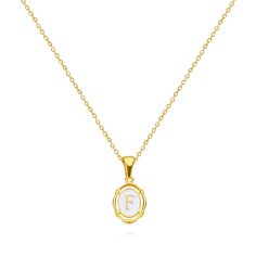 Discover Timeless Elegance Introducing the quintessence of sophistication and style: our Golden Drip Oil Letter Pendant Necklace, tailored for the modern woman. Crafted with precision and care, this exquisite piece embodies grace and exclusivity, making it an essential addition to your jewelry collection. Perfect for banquets, parties, or elevating everyday attire, it’s the ultimate expression of fashion-forward elegance. Product Features Made with high-quality stainless steel and featuring innovative drip oil technology, each pendant showcases a unique letter design, allowing you to personalize your style. The classic O-chain complements the shimmering gold-tone pendant, creating a harmonious and stylish ensemble that's sure to catch the eye. Metal Type: Stainless Steel Necklace Type: Pen Formal Initial Pendant Necklace, White Initial Pendant Necklace For Formal Occasions, Elegant Formal Initial Pendant Necklace, Elegant Formal Necklace With Initial Pendant, Elegant Personalized Initial Necklace For Formal Occasions, Formal Initial Pendant Necklace With Clavicle Chain, Classic Initial Necklace For Formal Occasions, Elegant Personalized Oval Pendant Necklace, Formal Initial Pendant Charm Necklace