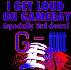 i get loud on gameday especially 3rd down by g = x - lite