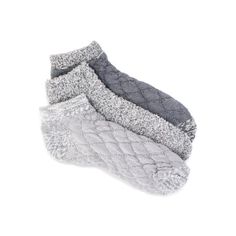 Tired feet deserve a treatwrap those tootsies in total luxury with Joyspuns Double Layer Lounge Socks. Featuring three pairs of plush, cozy socks, youll get two pairs with a toasty lining and one heathered pair, and all have a non-side sole, making them a perfect pick for lounging and relaxing. Meet Joyspun. A joyful new spin on Secret Treasures. Only at Walmart. Size: 4-10.  Color: Multicolor.  Gender: female.  Age Group: adult. Lounge Socks, Cozy Socks, Socks And Hosiery, Socks Women, Low Cut, Hosiery, Double Layer, Gender Female, Age Group