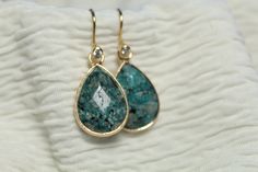 Gorgeous blue agate on a gold ear hook with diamond inlay Elegant Agate Earrings, Gold Teardrop Agate Jewelry, Gold Teardrop Agate Earrings, Turquoise Teardrop Agate Jewelry, Gold Agate Teardrop Earrings, Elegant Agate Drop Earrings, Turquoise Agate Teardrop Jewelry, Elegant Teardrop Agate Earrings, Elegant Agate Jewelry For Anniversary