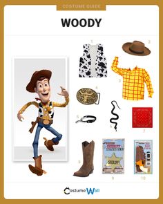 the costume guide for woody from toy story