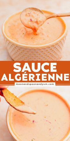 Algerian sauce, also known as sauce algérienne, is a delightfully creamy and spicy North African condiment that is also popular in France, Belgium, and Switzerland. Algerian Sauce, Party Dip Recipes, Moroccan Cooking, Algerian Recipes, Yum Recipes