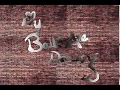 a brick wall that has some type of lettering on it and the words bally dance are