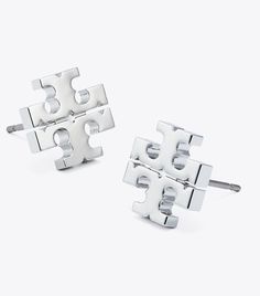 Kira Stud Earring: Women's Designer Earrings | Tory Burch Tory Burch Set Jewelry, Tory Burch Stud Earrings, Tory Burch Earrings, Tory Burch Kira, Nickel Free Earrings, Monogrammed Leather, Handbag Shoes, New Handbags, Designer Earrings