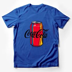 Coca-Cola Logo Vintage Soda Can Graphic T-Shirt, Classic Red and White Tee, Unisex Apparel Male T-Shirt Custom graphic T-Shirt.Customize your color Red Crew Neck Top With Graphic Print, Retro Red Tops With Text Print, Red Short Sleeve T-shirt With Text Print, Red Short Sleeve Shirt With Text Print, Casual Red Tops With Graphic Design, Red Crew Neck Tops With Logo Print, Red Crew Neck Shirt With Letter Print, Red Crew Neck T-shirt With Letter Print, Red Crew Neck Top With Graphic Design