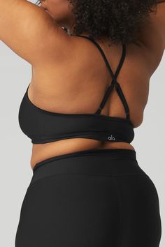 Our signature Airlift fabric has major stay-put power (no riding up or rolling down), a sculpting fit and a sleek, shiny finish. The flattering high-rise fit is snug and comfortable, and it’s finished with a 3-inch inseam. Pair with your favorite hoodie or crop top, or make it a matching set with an Airlift bra. Black 4-way Stretch Elastane Sports Bra, Versatile Black Sports Bra, Black Elastane Sports Bra, Sleek Fitted Alo Yoga Activewear, Black Sculpting Activewear With Built-in Bra, Fitted Alo Yoga Activewear, Sculpting Black Activewear With Built-in Bra, Sleek Activewear With Built-in Bra For Sports, Sleek High Stretch Black Activewear