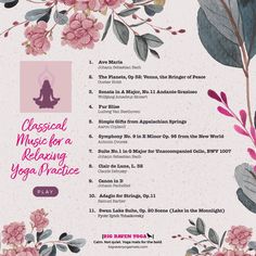 In the spirit of classical music month we’ve put together a yoga playlist featuring a few of our favorite tunes from classical composers. Let the soothing tones of Bach and Beethoven ease you into your practice and relax your mind and body. Head on over to Spotify to listen to the full playlist. For more playlists for your yoga practice, follow us over on our Spotify profile: Big Raven Yoga Spotify Profile, Classical Composers, Yoga Playlist, Body Wellness, Relax Your Mind, Chakra Yoga, Relaxing Yoga, Yoga Postures