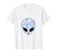 PRICES MAY VARY. Artsy Tee Featuring Alien Head with Unique Coloring, Great for casual alien fans and lovers, Perfect gift idea for any special occasion such as birthday, Purchase it as a present for kids, teenagers, friends or parents. Mysterious Color Alien Head T-Shirt Aesthetic Alien Tee makes a perfect gift or purchase for yourself, friends, family, or anyone you love. Lightweight, Classic fit, Double-needle sleeve and bottom hem Aesthetic Alien, Alien Shirts, Alien T Shirt, Alien Tee Shirt, Cheap White T-shirt With Unicorn Print, Alien Head, T Shirt Aesthetic, Cheap Short Sleeve T-shirt With Unicorn Print, Shirt Aesthetic