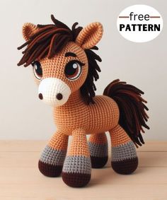 ​
Amigurumi Crochet Unique Amigurumi Free Pattern, Small Crochet Toys Free Patterns, Crochet Critters, Crochet Christmas Trees Pattern, Stitch Techniques, Crocheted Afghans, Crochet Horse, Crochet Eyes