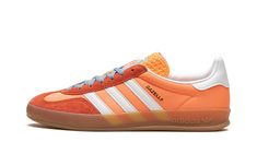 Shop Gazelle Indoor "Beam Orange" at Stadium Goods, the world's premier marketplace for authentic sneakers and streetwear. Fast shipping, easy returns. Yellow Gazelle, Adidas Shoes Gazelle, Colorful Adidas, Gazelle Outfit, Adidas Hamburg, Yeezy 750, Adidas Gazelle Indoor, Orange Sneakers, Spaghetti Strap Bodycon Dress