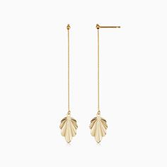 Fanfare Drop Earrings – Oradina Vicenza Italy, Gold Necklace Indian, Gold Necklace Indian Bridal Jewelry, Gold Leaves, Gold Price, Girly Jewelry, Jewelry Business, Pure Gold, Ear Jewelry