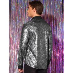 The glitter adds a touch of sparkle and shine to your outfit, making you stand out in a crowd. Glitter shirts are perfect for special occasions or events where you want to make a statement. Glitter dress shirts can be worn for formal events, parties, or even as part of a performance costume. Glitter Shirt, Performance Costume, Sleeve Packaging, Glitter Dress, Outfit Making, Button Down Collar, Dress Shirts, Men Short Sleeve, Formal Event